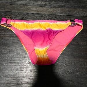Victoria's Secret Pink and Yellow Bikini Bottom